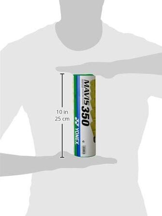 Yonex Mavis 350 – воланчики для бадмінтону, упаковка 6 шт., повільний, жовтий