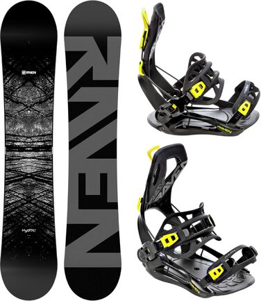 Сноуборд RAVEN Mystic + фіксувальник Fastec FT360 Lemon (163см)