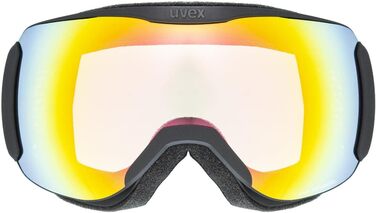 Гірськолижна маска uvex downhill 2100 V для жінок і чоловіків, фотохромна, антифог, універсальний розмір, чорна
