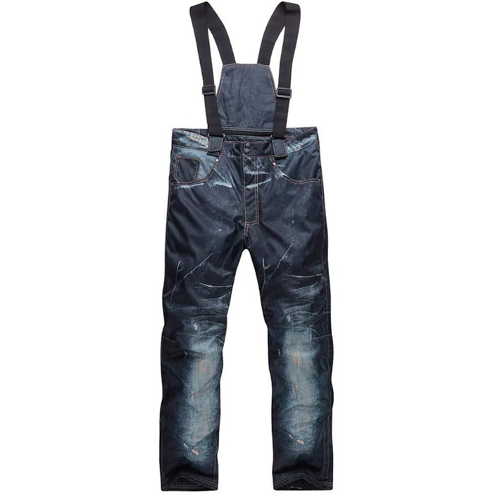 Чоловічий зимовий костюм для сноубордингу та гірськолижного спорту, вітронепроникний, з мембраною, колір: кобальтовий блакитний (Tiefblau), розмір M