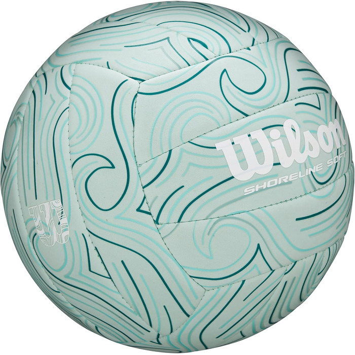 Волейбольний м'яч Wilson Shoreline Soft Gen Green, блакитний