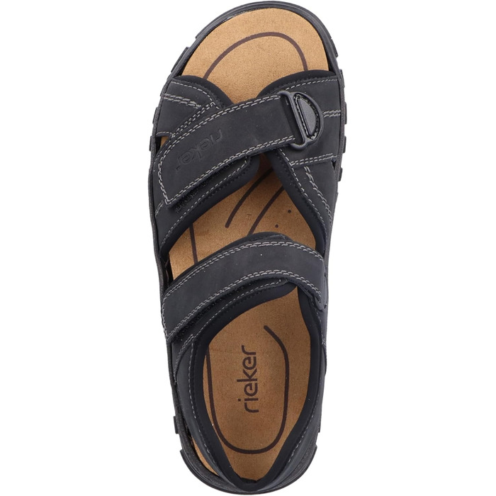 Чоловічі сандалії Rieker, розмір 42 EU, чорного кольору