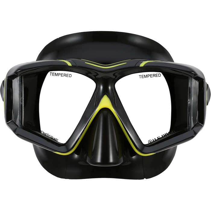 Набір для дайвінгу US.Divers Sideview для дорослих: маска та трубка з панорамним оглядом 180°, UV-захистом, антифог-склом, клапаном для видиху, синій, для чоловіків і жінок