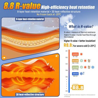 Надувний килимок для кемпінгу з подушкою, інтегрована підошва-насос, компактний, для туризму та подорожей (світло-сірий)