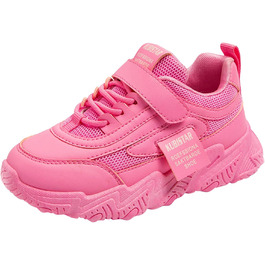 Дитячі кросівки для дівчаток: легкі, дихаючі, зручні, з неслизькою підошвою. Модні кросівки для активного відпочинку, розмір 31 EU, колір: гарячий рожевий