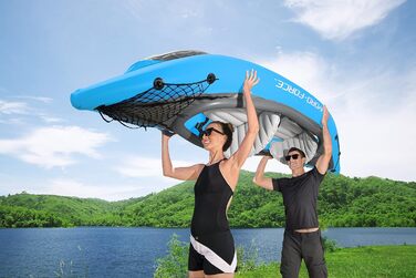 Надувний каяк Bestway Hydro-Force Cove Champion X2, 331x88x45 см, комплект з веслами і насосом
