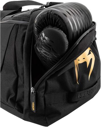 Спортивна сумка Venum Trainer Lite Evo унісекс, чорна з золотом, універсальний розмір