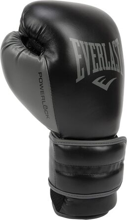 Боксерські рукавички Everlast Powerlock 2R 16oz чорні, універсальні для дорослих