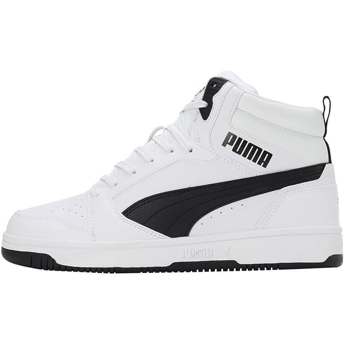 Кросівки Puma Unisex Rebound V6 білі з чорним (Puma White/Black), розмір 45 EU