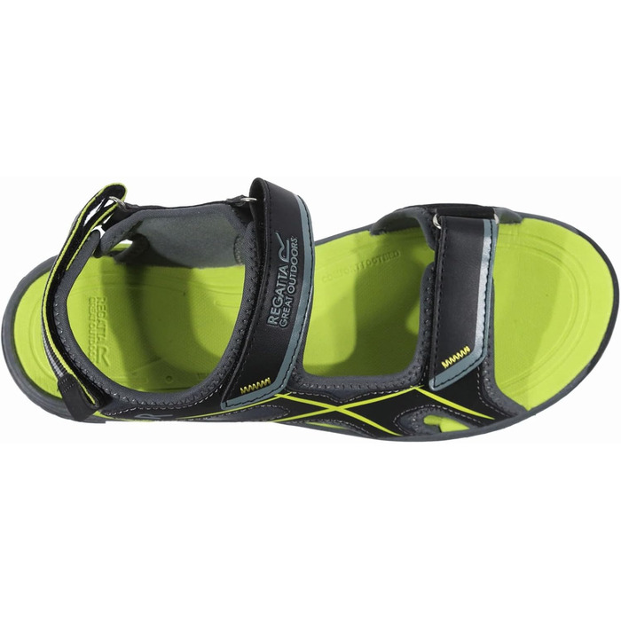 Чоловічі сандалії Regatta Kota Drift, чорний/киві, 42 EU
