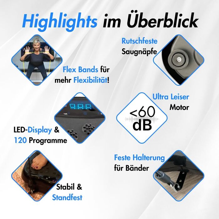 Вібраційна платформа Winch W.1.0 PRO | Електрична віброплатформа для дому | До 150 кг, 120 рівнів, з пультом ДУ, стрічки опору, чорний