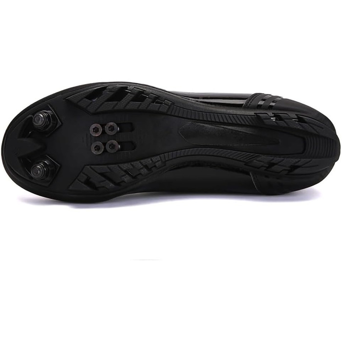 Жіночі велотуфлі для гірського велосипеда, зручні MTB-туфлі для занять у приміщенні, сумісні з SPD педалями (2 болти) з клітами, білі (36 EU, чорний)