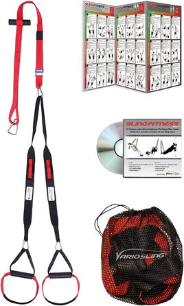 Петльовий тренажер Variosling Professional 2023 з DVD та дверним анкером, слінг-тренажер для функціонального тренування