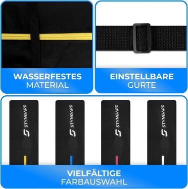 Набір для сноуборду STYNGARD: сумка для сноуборда (120-160 см) та сумка для черевиків з відділенням для шолома (40 л) з вентиляційними гратами, модель St. Moritz (чорний-жовтий)