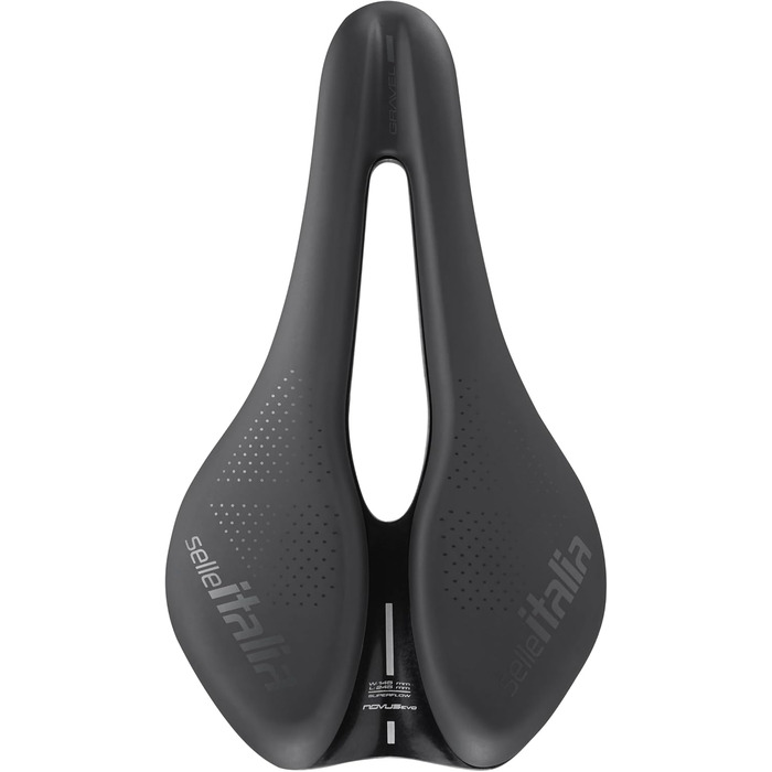 Сідло Selle Italia Novus Boost EVO Gravel TM Superflow - для гравійних та шосейних велосипедів, чорне