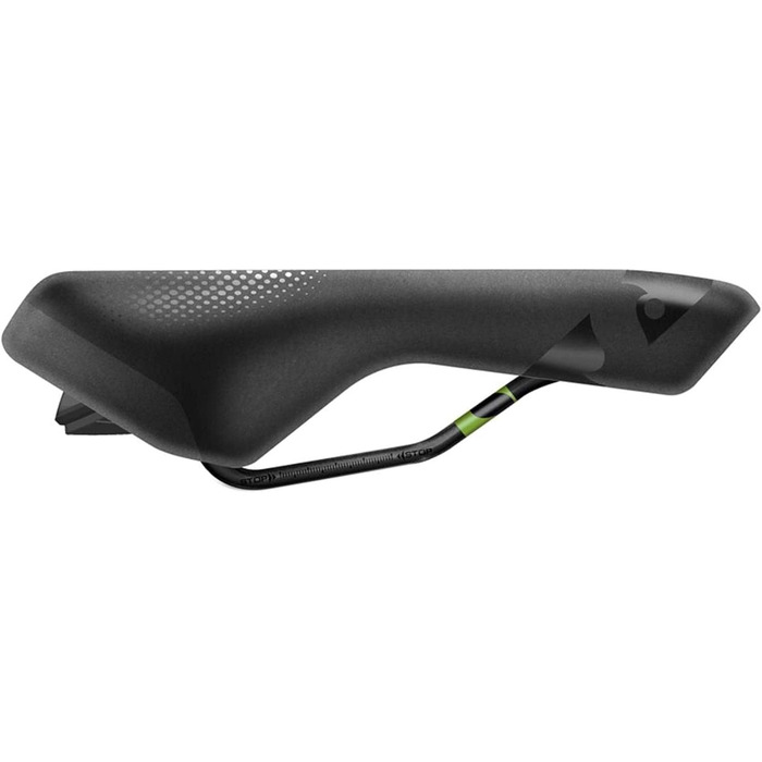 Велосипедне сідло Sportourer FLX Gel Super Flow Hi-Viz, чорне, універсальний розмір