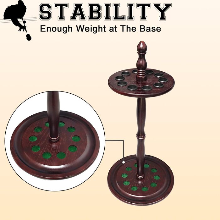 Тримач для бильярдних київ на 10 київ, підлого типу, бордовий