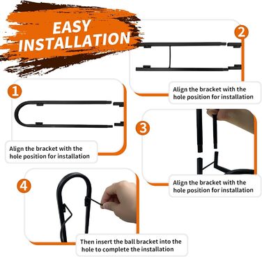 Стійка для м'ячів 5-ти ярусна: волейбол, футбол, баскетбол - металева стійка для зберігання м'ячів у спортзалі, гаражі