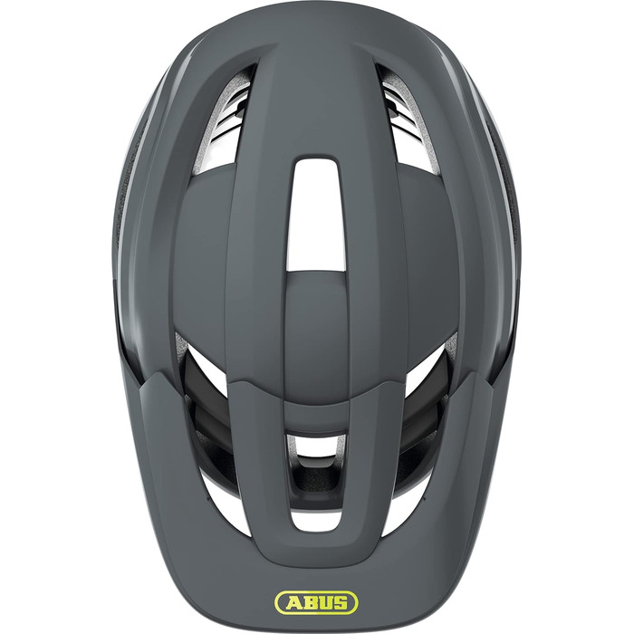 Велошолом ABUS Cliffhanger MIPS для MTB, захист MIPS, великі вентиляційні отвори, для чоловіків та жінок, розмір M (54-58 см), сірий/жовтий