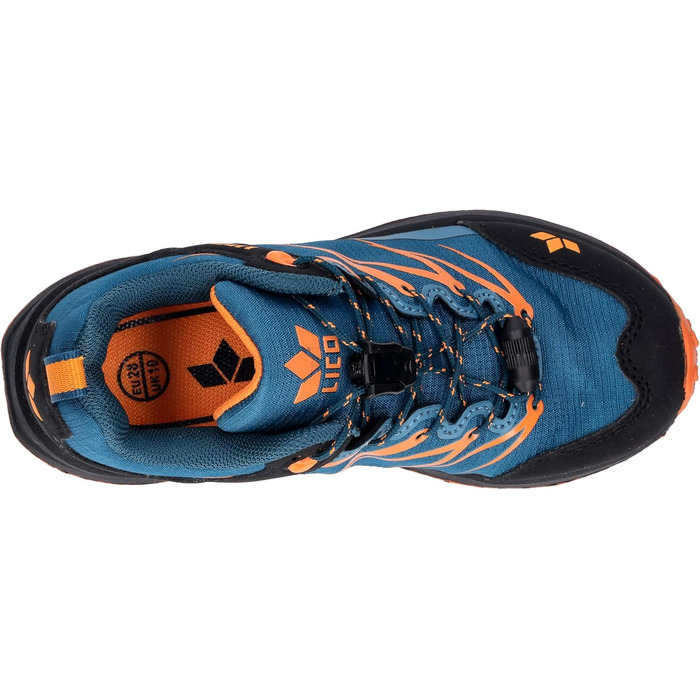 Дитячі трекінгові черевики Lico Sheffield для хлопчиків та дівчаток, 25 EU, Petrol/Schwarz/Orange