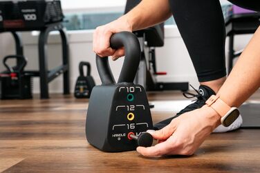Регульована гиря POWERBLOCK з чавуну, портативна для силових тренувань