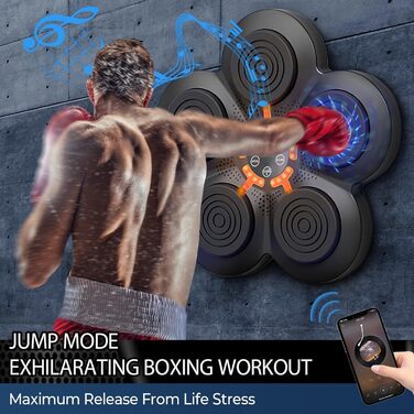 Oamger електронний музичний бокс для дому, портативний, настінний, з Bluetooth, покращує координацію та знімає стрес, помаранчевий