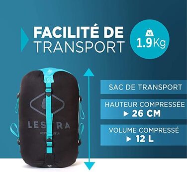 Спальник Lestra Sport Greenland 200 екстремальний -11°C для дорослих 200x75 см, 1.6 кг