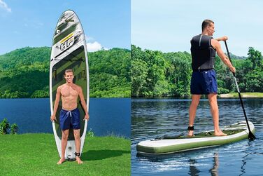 Надувна SUP-дошка Hydro-Force Kahawai 2021, комплект, кілька стилів і розмірів (2,4 м, 3,4 м, 3,8 м)