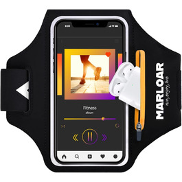 Брелок для рук MARLOAR для бігу, сумісний з iPhone, чорний