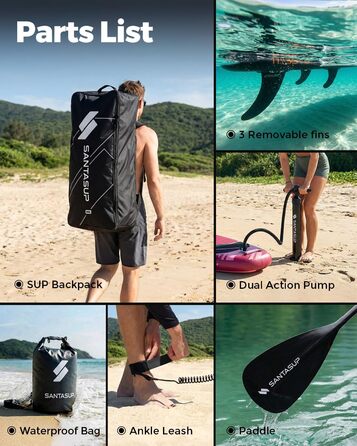 SUP дошка надувна A-ROSE BREEZE 320/335 см з веслом, насосом та рюкзаком - комплект для серфінгу