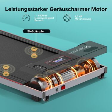 Ходункова доріжка SereneLife SL12 для дому – компактна, складна, з LED-дисплеєм та керуванням через додаток