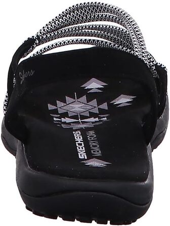 Сандлії Skechers Reggae Slim Stretch Appeal Z-gore на підборах (36 EU, чорно-білі)