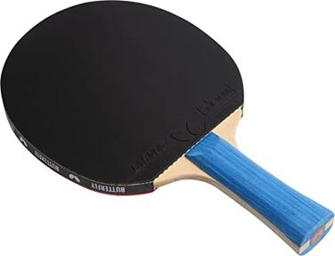 Професійна ракетка для настільного тенісу BUTTERFLY Force, ITTF, чорна/червона, для турнірів і просунутих гравців, з високим зчепленням