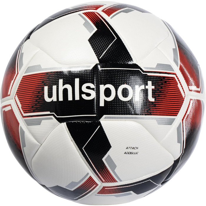 Футбольний м'яч Uhlsport Attack ADDGLUE для тренувань і ігор, з технологією ADDGLUE, для юнаків і дорослих, сертифікат FIFA Basic
