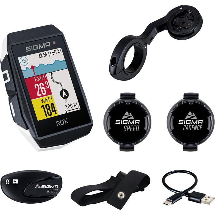 Велокомп'ютер Sigma Rox 11.1 Sender Set, білий, універсальний розмір