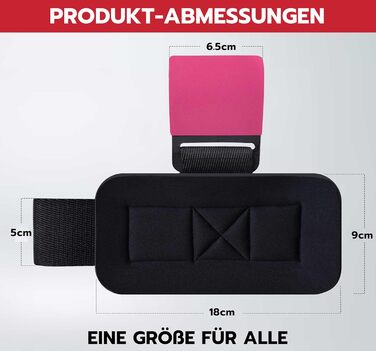 AQF Навантажувальні гачки для силових тренувань: неслизькі ручки з гумовим покриттям, 8 мм неопреновий наповнювач – гачки для важкої атлетики для чоловіків та жінок (пара), ідеальні для підйому ваги та пауерліфтингу (колір: рожевий)