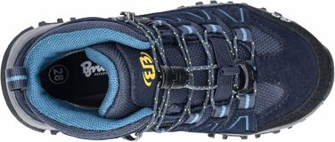 Дитячі трекінгові черевики Brütting Mount Pinos High, 39 EU, блакитно-петролево-жовті