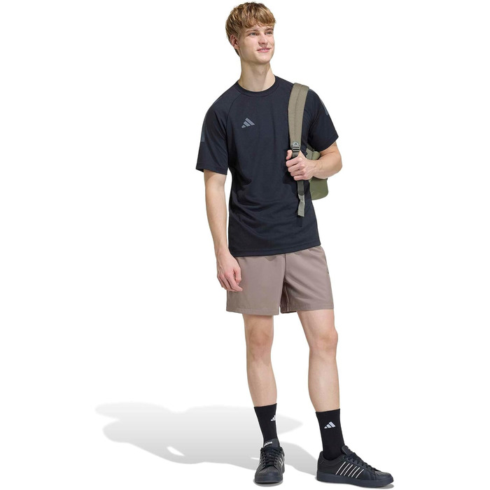 Чоловічі спортивні шорти adidas Essentials Logo Chelsea (3XL Plus Long, Khaki Six/Black)