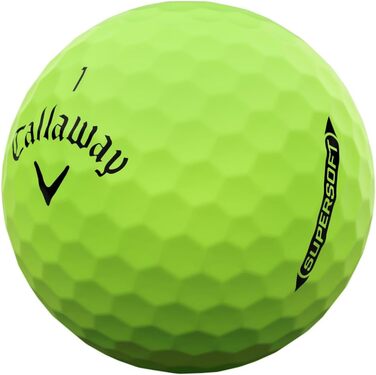 Гольф-м'яч Callaway Supersoft 2025, білий (зелений)