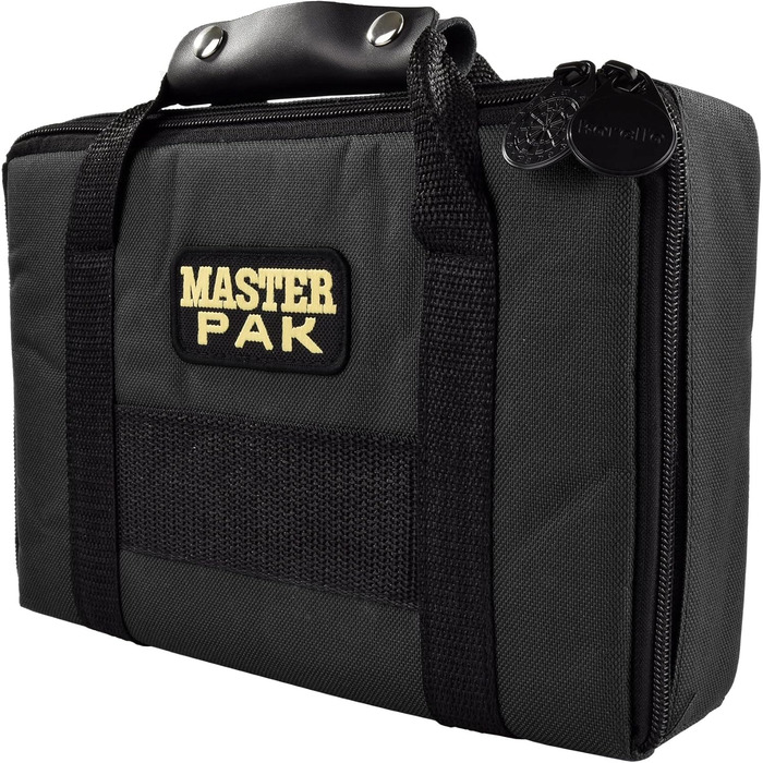Чохол для дартсу Karella Master Pak чорний — кейс для 3 комплектів дротиків та аксесуарів