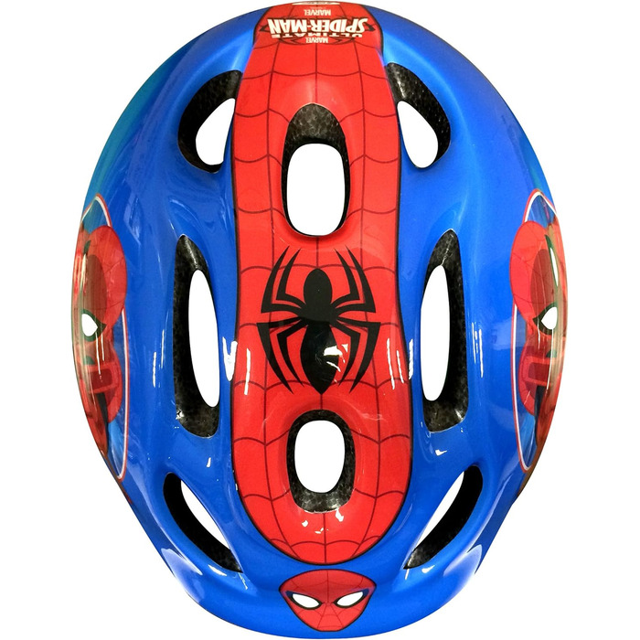 Дитячий шолом із регульованою талією, наколінники та налокітники Spiderman, синій