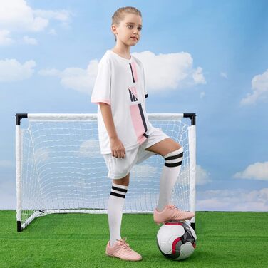 Дитячі футбольні бутси JABASIC для хлопчиків та дівчаток, спортивні, Outdoor, розмір 35 EU, світло-рожевий