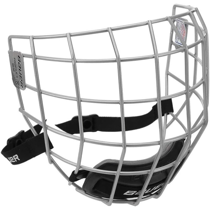Захисна хокейна маска BAUER PROFILE II, срібляста, розмір L