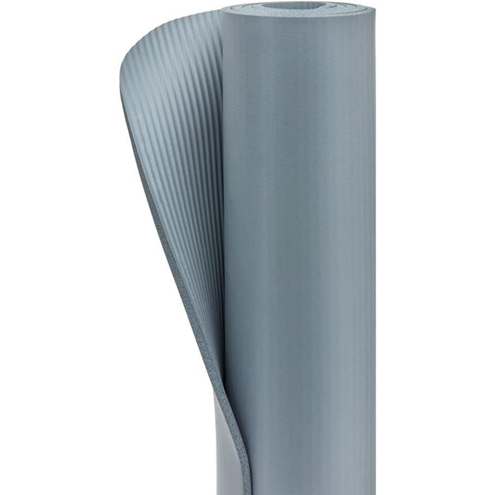 Килимок для йоги adidas Tie-Dye – 10 мм NBR, нековзний, захищає суглоби, з ручкою для перенесення, товстий килимок для пілатесу та фітнесу, 183x61 см, сірий