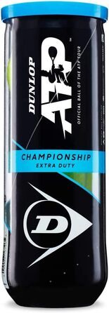 Тенісні м'ячі Dunlop ATP Championship V21, 12 шт. у банці