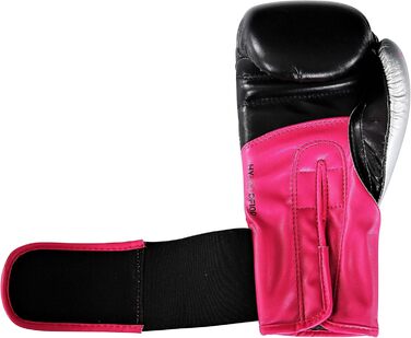 Боксерські рукавички adidas Hybrid 100 Dynamic Fit, чорні/рожеві, 8 oz
