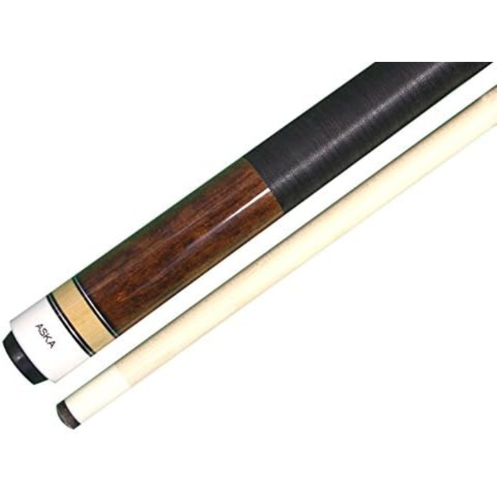 Більярдний кий ASKA L2, 147.3 см, канадський клен, твердий наконечник 13 мм, 2 частини (21 унція, коричневий)