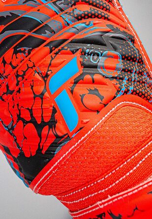 Воротарські рукавички Reusch Attrakt Solid для дорослих, унісекс, червоно-сині, хороший хват, зовнішній шов, розмір 8