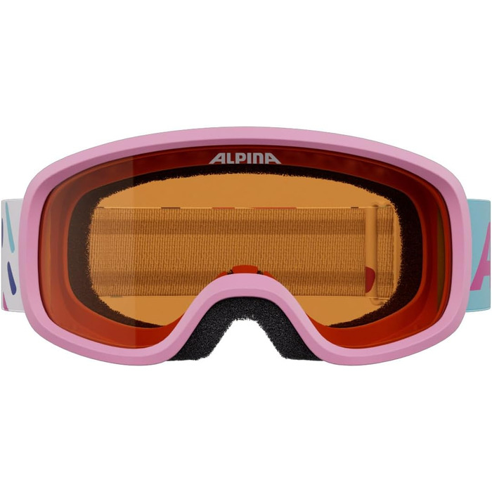 Дитячі гірськолижні окуляри ALPINA PINEY, ударостійкі з 100% UV-захистом, матово-рожеві