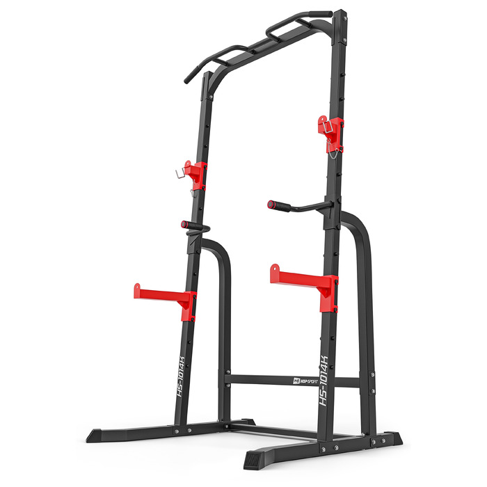 Силова станція Hop-Sport HS-1014K з тримачем для штанги та брусами